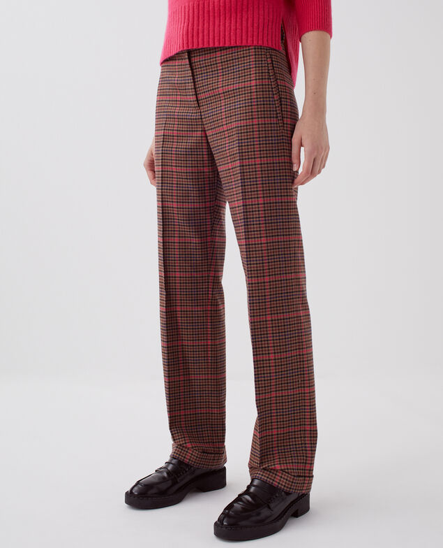 COLETTE - Pantalón recto I121 check pink