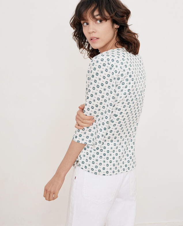 Blusa estampada con lazo Dandelion kaolin