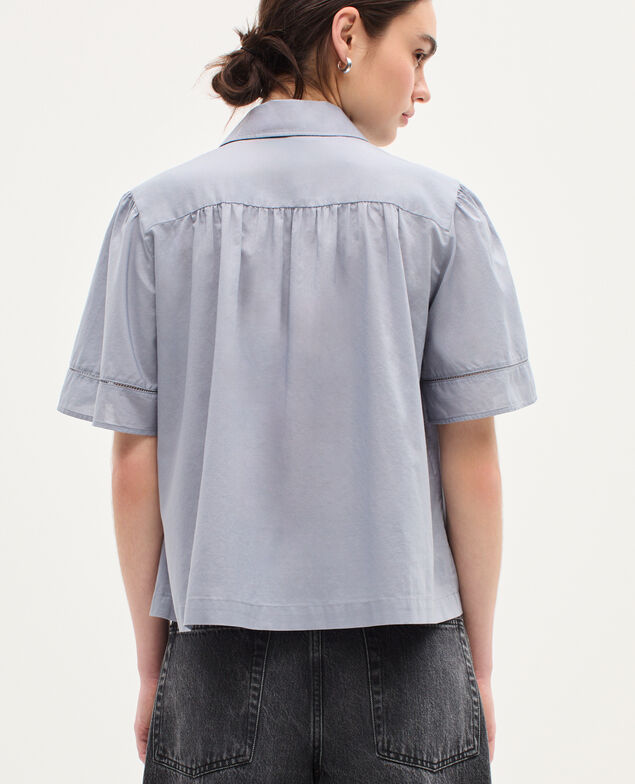 Camisa de gasa de algodón K040 tradewinds gray