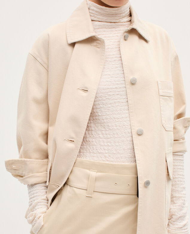 Chaqueta workwear de algodón H305 ecru
