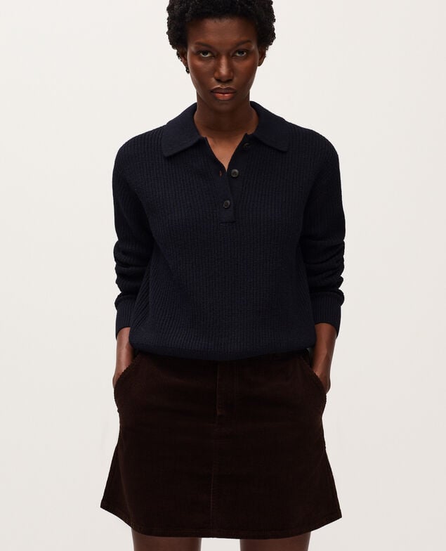 Jersey con cuello polo U690 navy