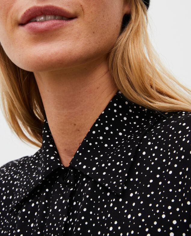 Maxi vestido largo estampado Print constellation black