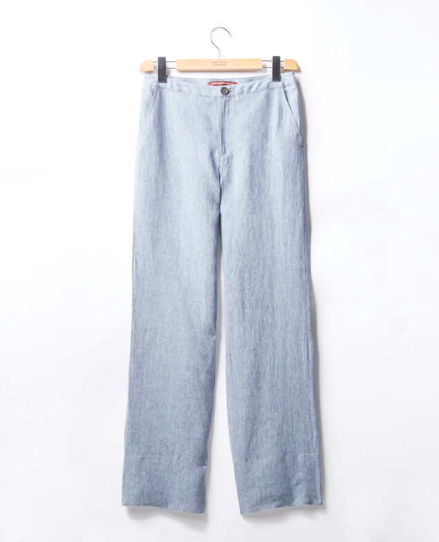 Pantalón de lino corte amplio Azur