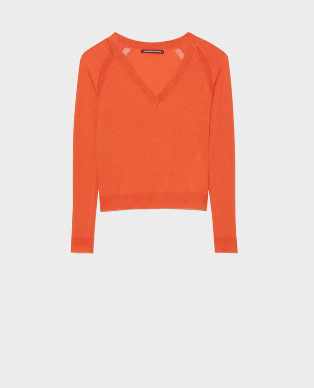 Jersey de seda mezclada 21 light orange
