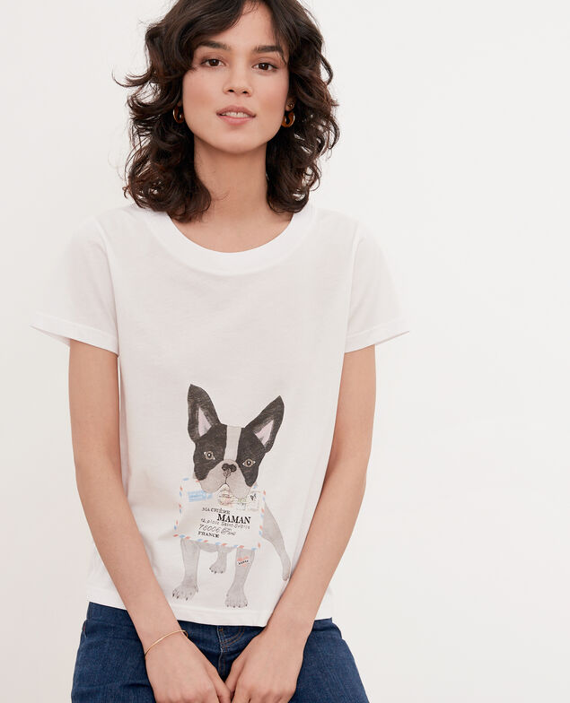 Camiseta Léon Off white