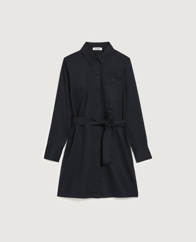 Vestido camisero corto estilo workwear K080 vulcan gray