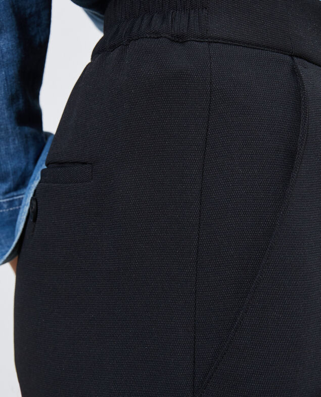 MARGUERITE - Pantalón cigarette Black beauty
