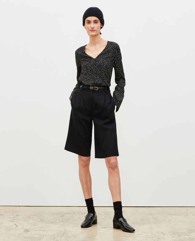 Top estampado de manga larga Print constellation black