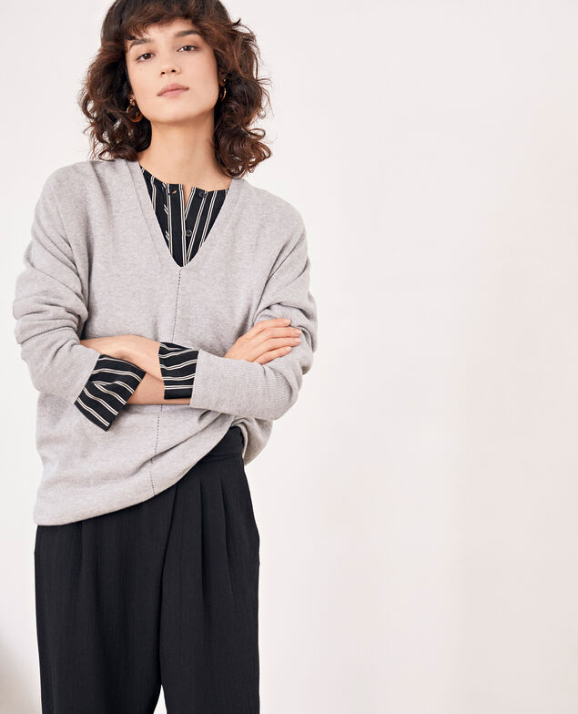 Jersey mangas 3/4 Light grey