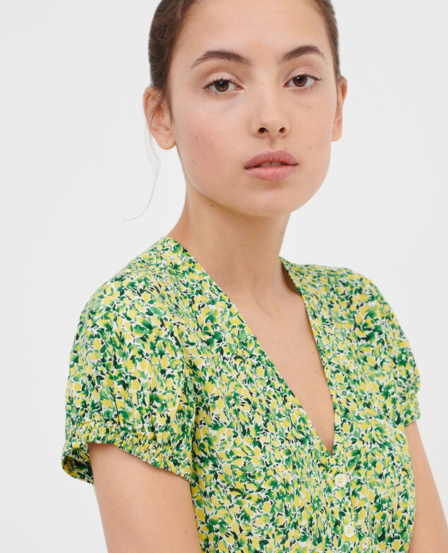 LUDIVINE - Vestido largo fluido 116 print yellow