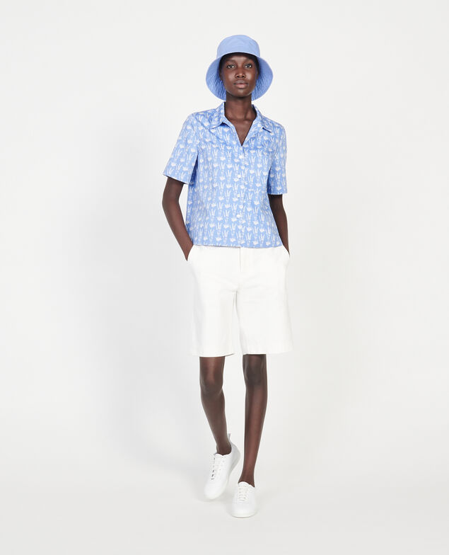 Camisa de algodón Moyen lavande persian jewel
