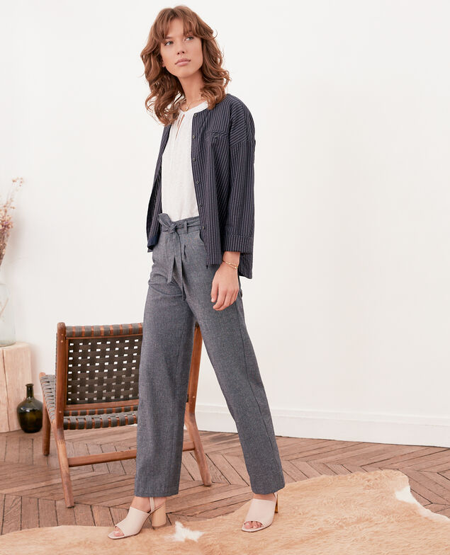 Pantalón corte carrot  Indigo