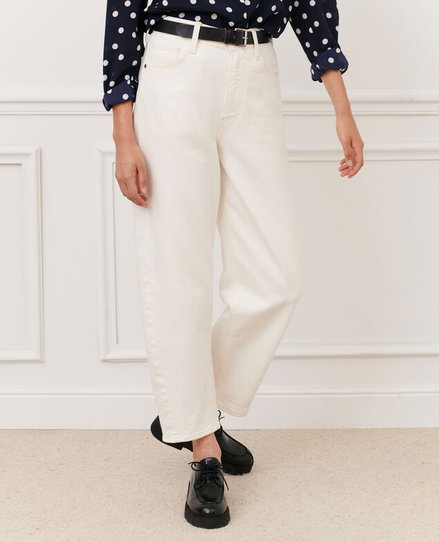 SYDONIE - BALLOON - Jeans 7/8 de algodón 106 denim offwhite
