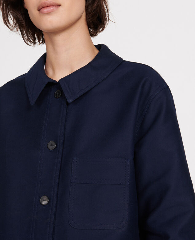 Chaqueta de algodón Maritime blue
