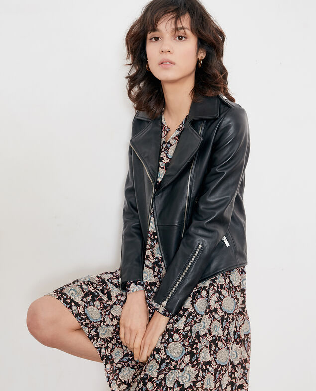 Vestido de seda estampada Darjeeling black