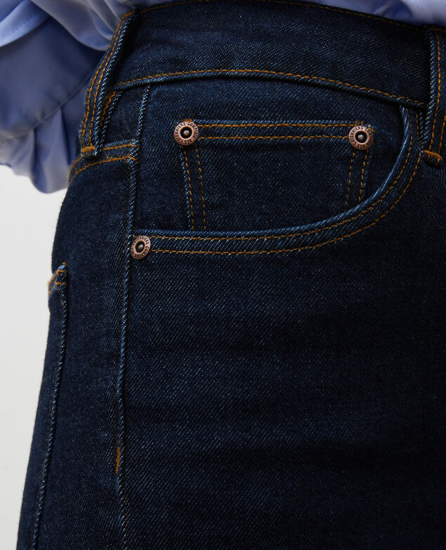 SLIM HIGH RISE - Jeans cropped 5 bolsillos Denim rinse