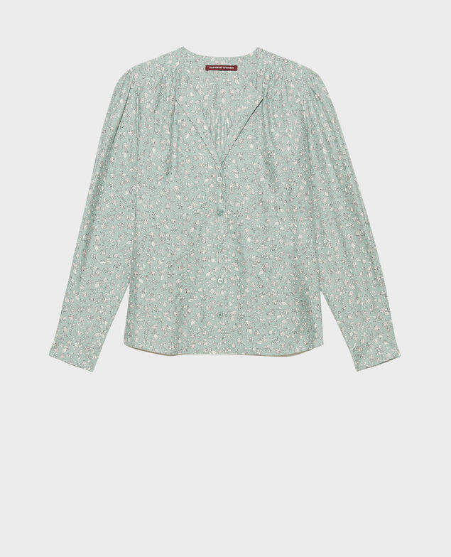 Camisa fluida 96 print green