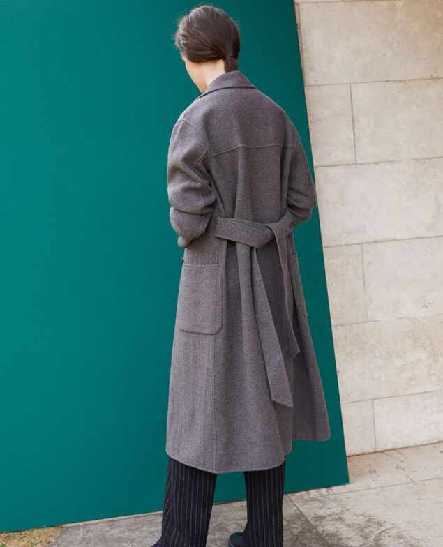 Abrigo de doble cara 0066 dark_heather_grey