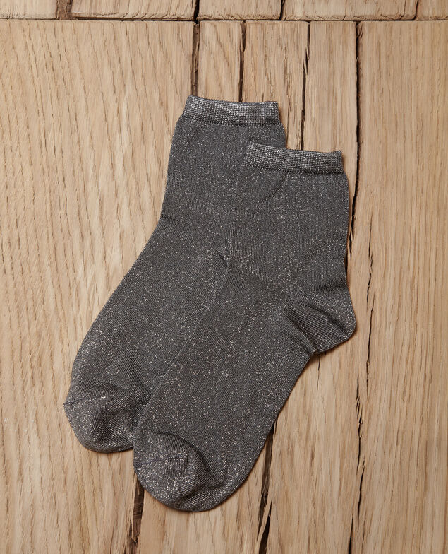 Calcetines con lúrex Gris