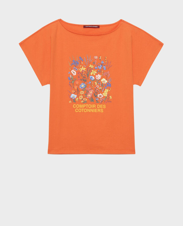 Camiseta de algodón manga corta Harvest pumpkin