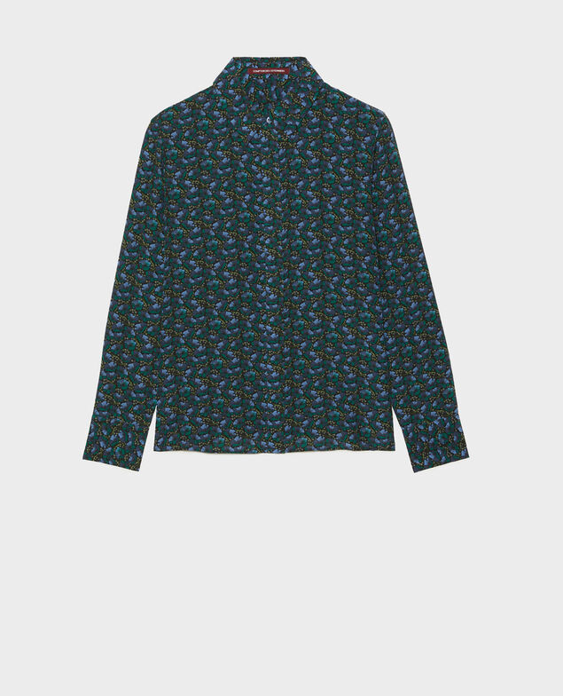 SIBYLLE - Camisa de seda con manga larga Print artdeco darkgreen