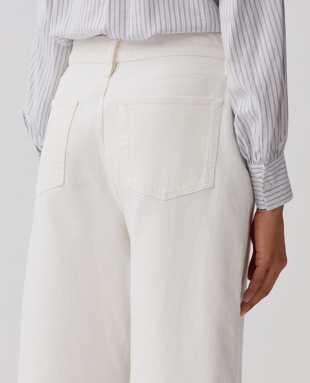 EMY - Jeans cropped wide leg H003 white
