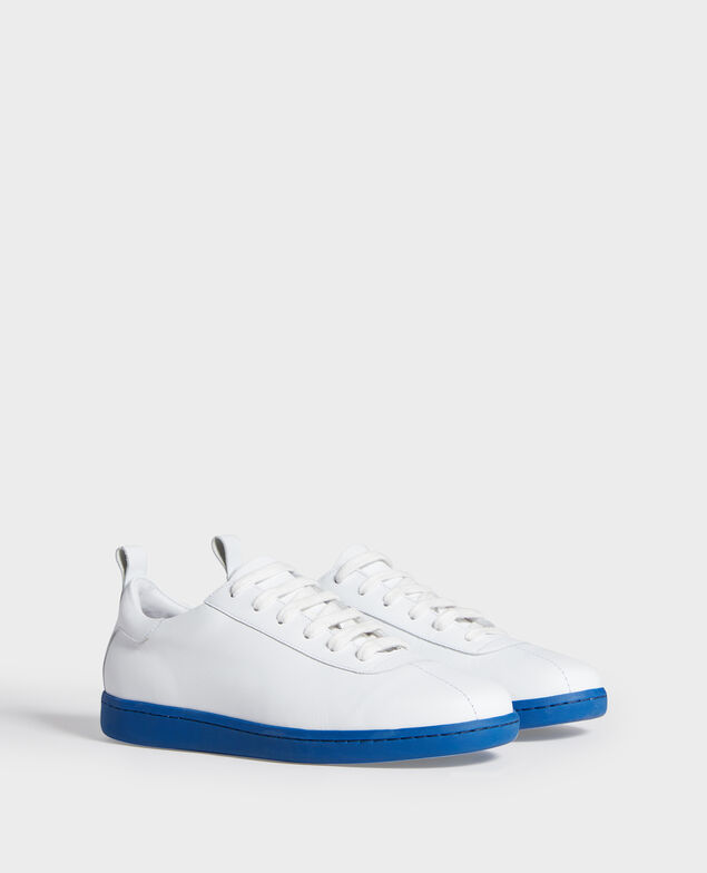 Sneakers de cuero con cordones White princess blue