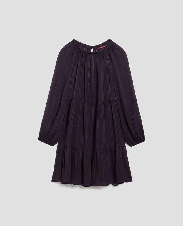 Vestido corto fluido H695 night sky