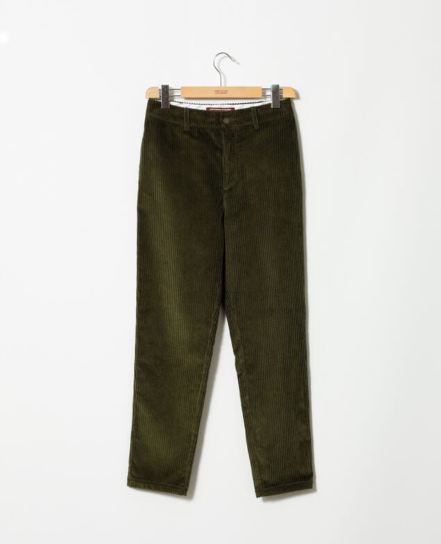 Pantalón de pana gruesa Olive night