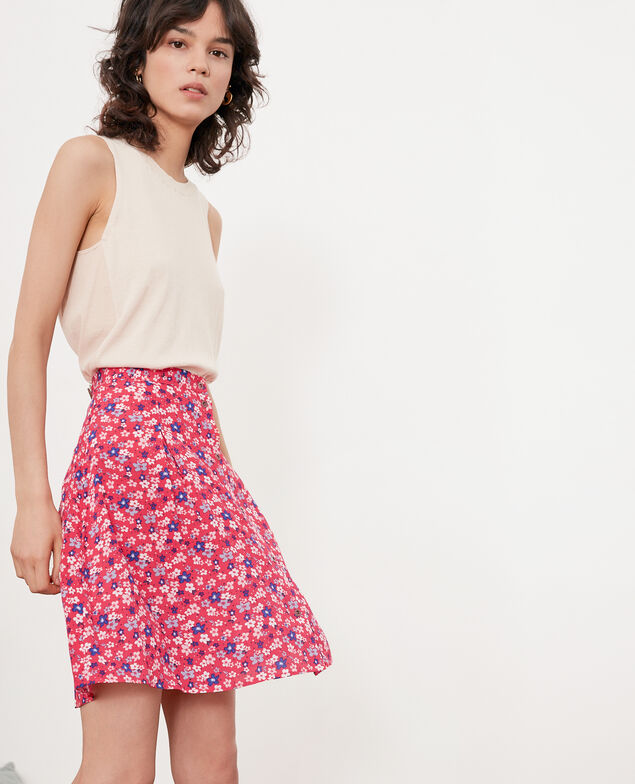 Falda corte patinadora Honolulu ultra pink