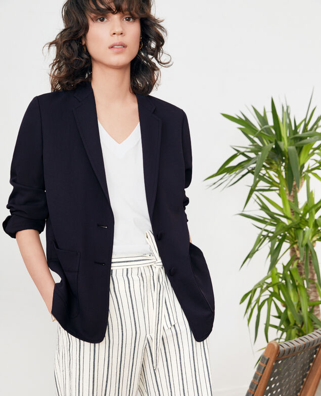Chaqueta de crepé Marine