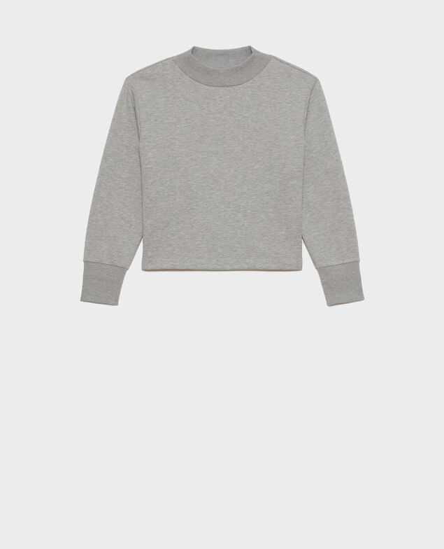 Sudadera de cuello alto Gris chine