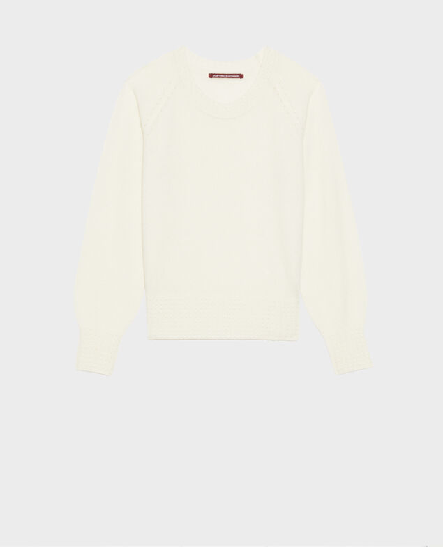 Jersey de cachemir con cuello redondo Gardenia