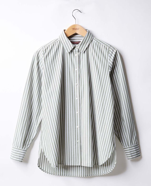 Camisa oversize rayada Sage stripes