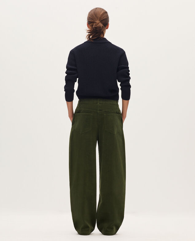 Pantalón barrel de pana U550 green