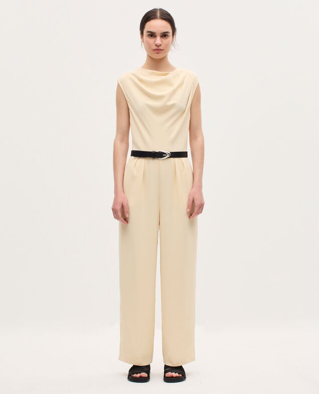 Mono de crepé satinado K300 ecru beige