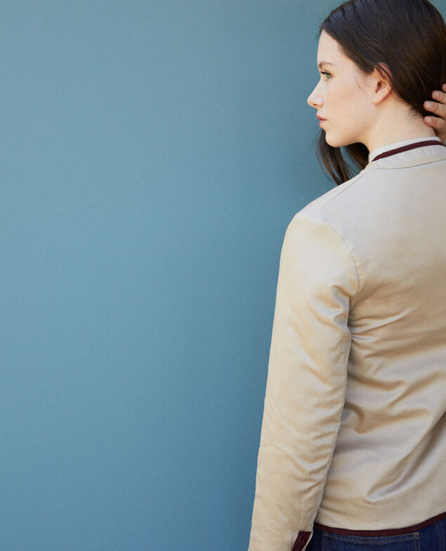 Chaqueta corta reversible Decadente chocolate