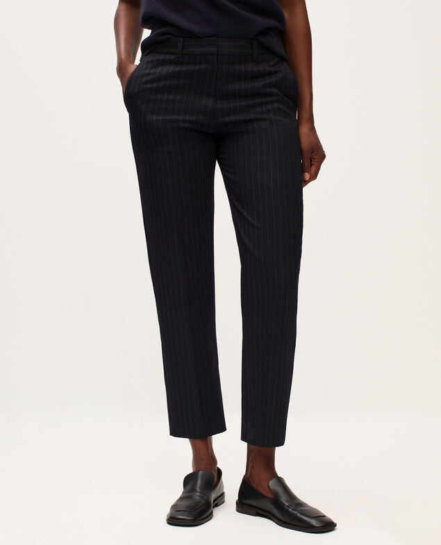 Pantalón cigarette de lana K690 st navy