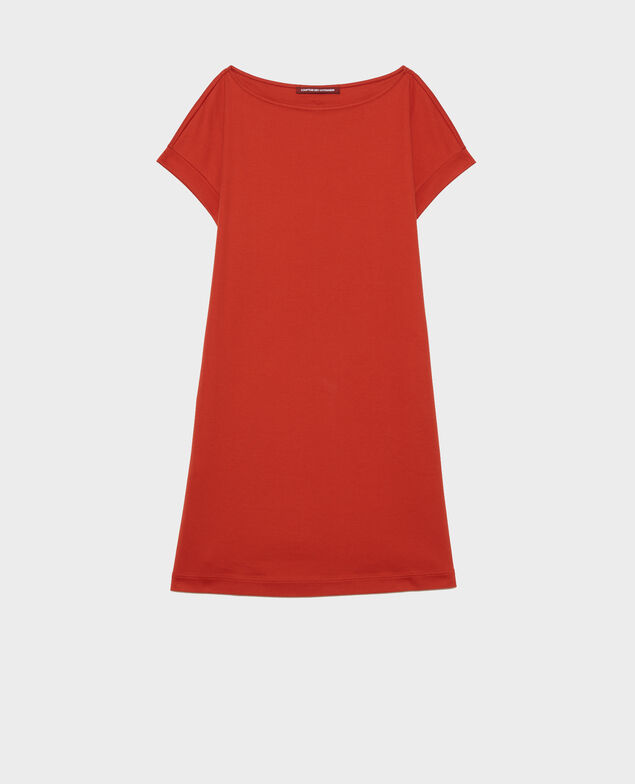 Vestido corto de algodón bío Rooibos tea