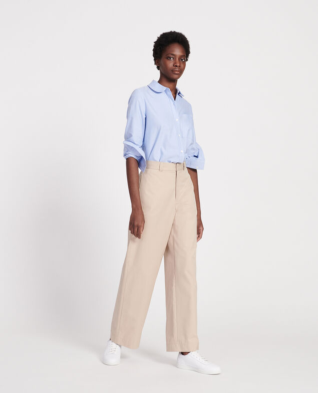 Pantalón masculino de algodón Oxford tan