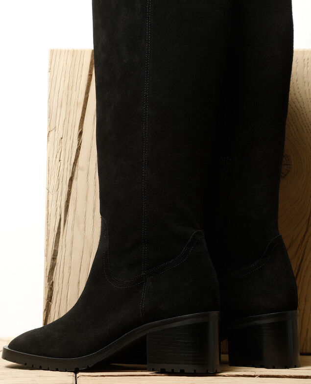 Botas de ante Negro