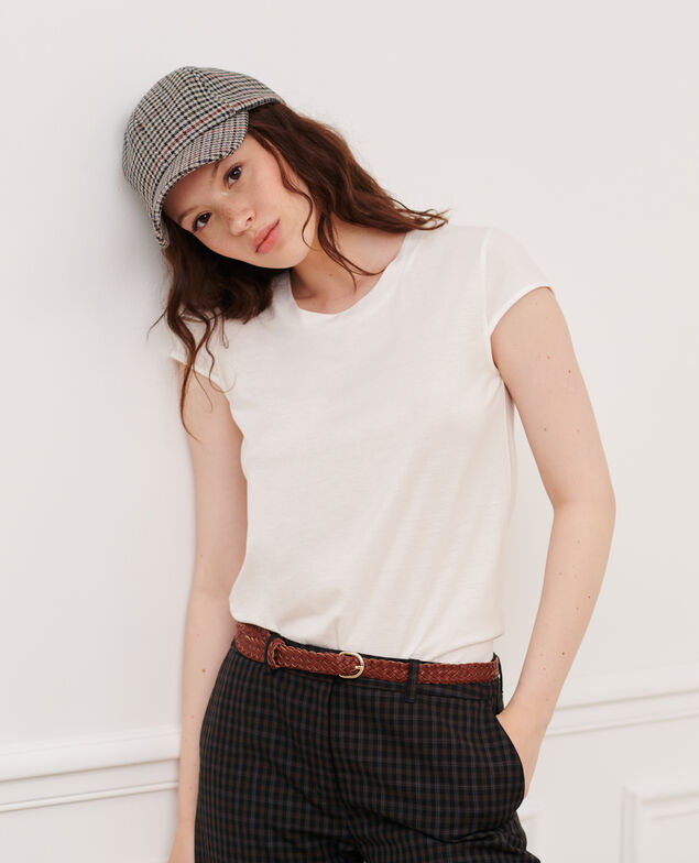 MANON - la camiseta con cuello redondo de algodón mezclado 06 gray