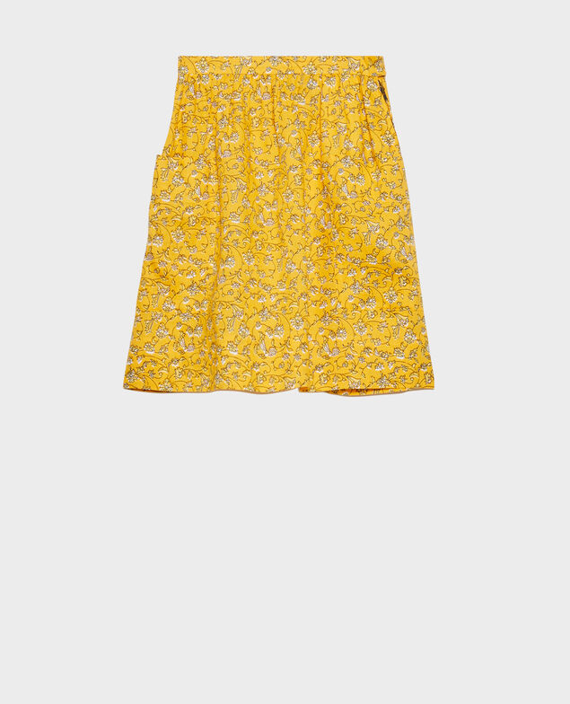Falda corta de lino Indie-small-yellow