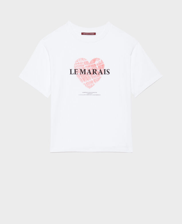 Camiseta de algodón manga corta Valiant poppy