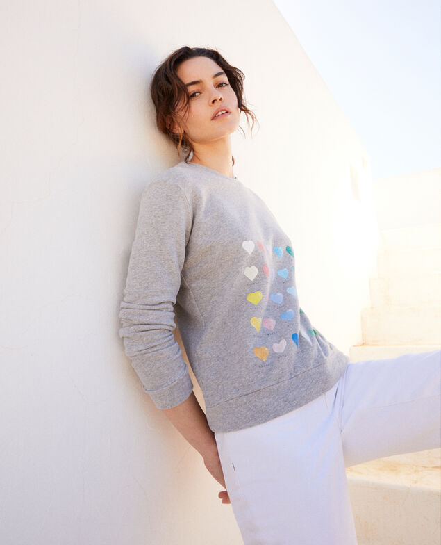 Sudadera con corazón Heather grey