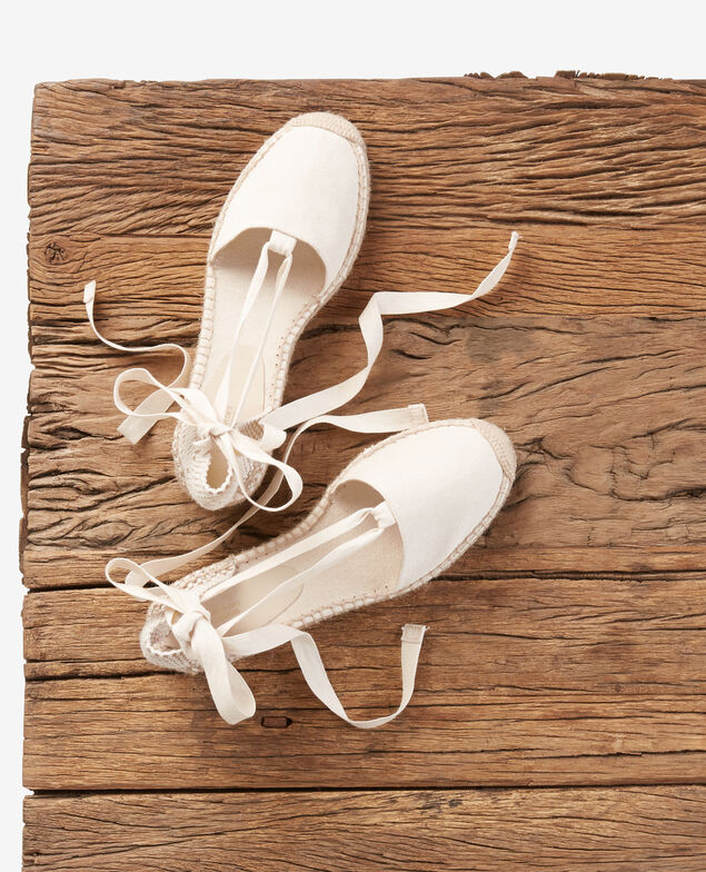 Alpargatas planas Ecru/sailor stripes