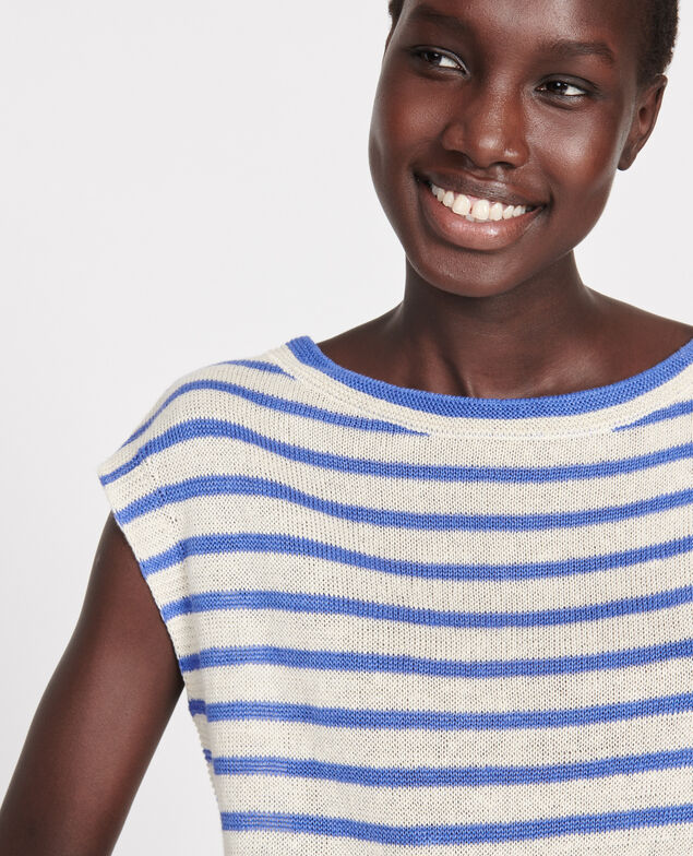 Camiseta de lino con tirantes Str butter amparo