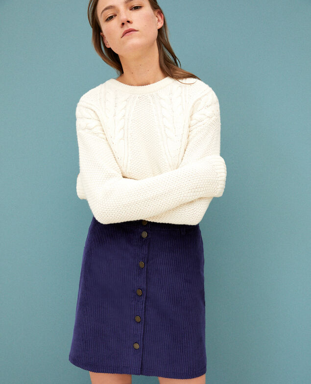 Falda de pana gruesa Medieval blue