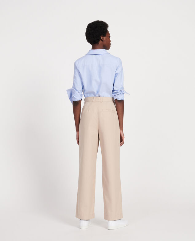 Pantalón masculino de algodón Oxford tan