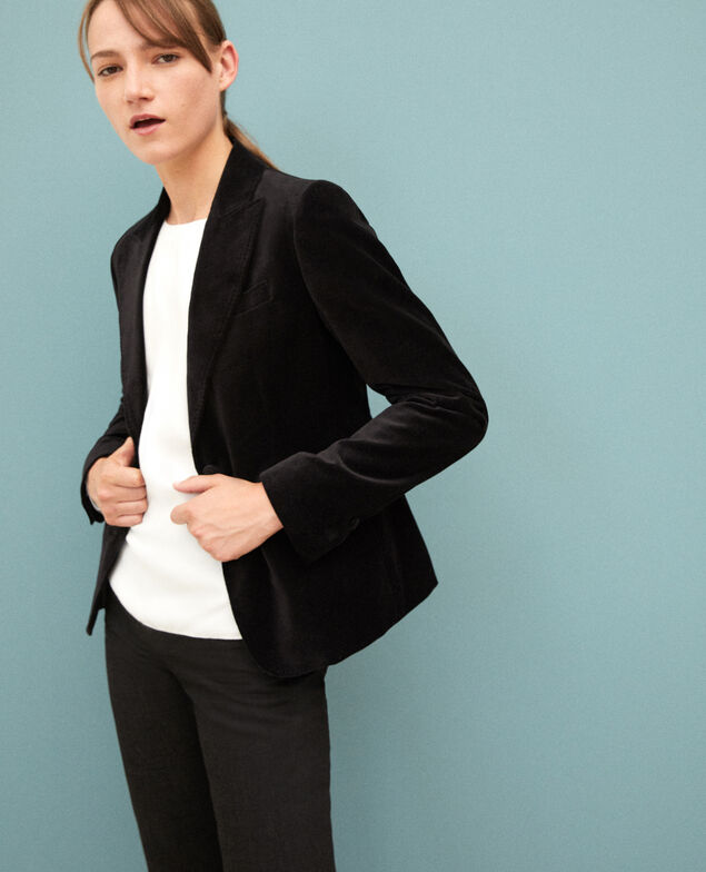 Chaqueta sastre de terciopelo  Negro